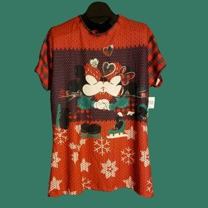 Disney Women's Shirt - Mickey Minnie Mouse